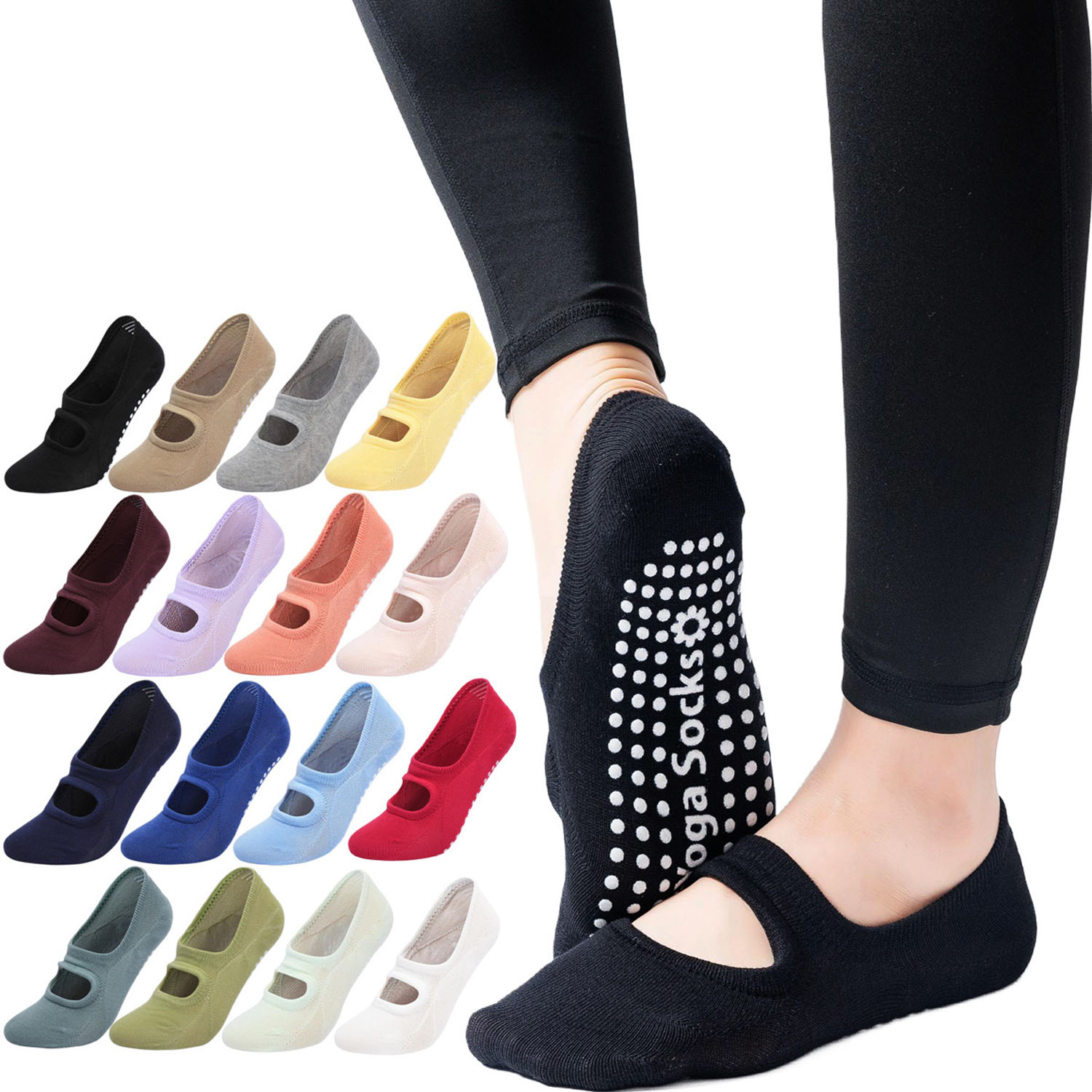 No Show Sock Women - High Quality Women Yoga Socks Anti-Slip