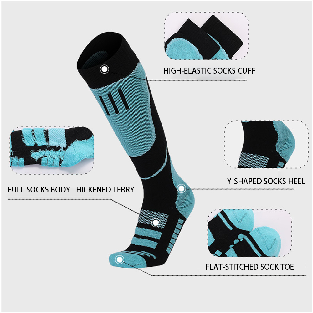 L●Mirror 2 Pairs Knee High Ski - Thermal Sock Winter review and price
