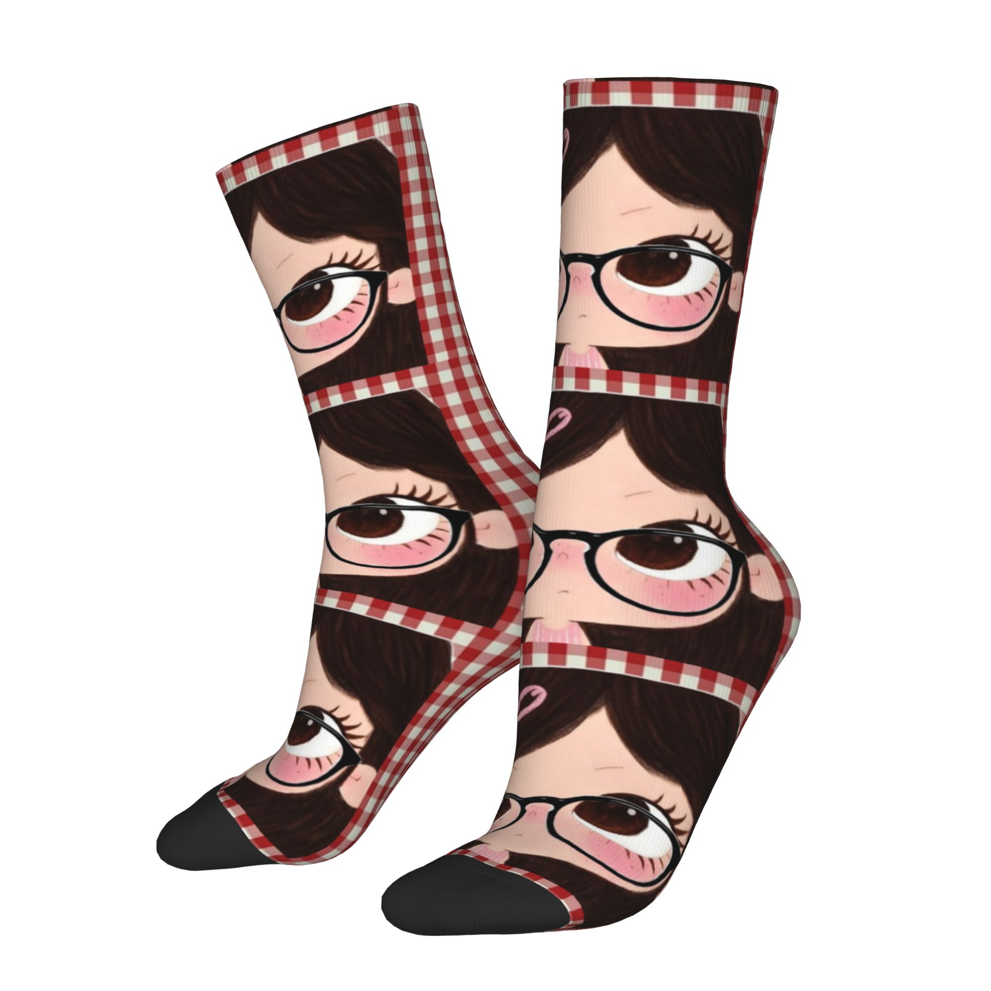 Custom Big Eyes Girl Comic Dre - Dress Sock Men review and price